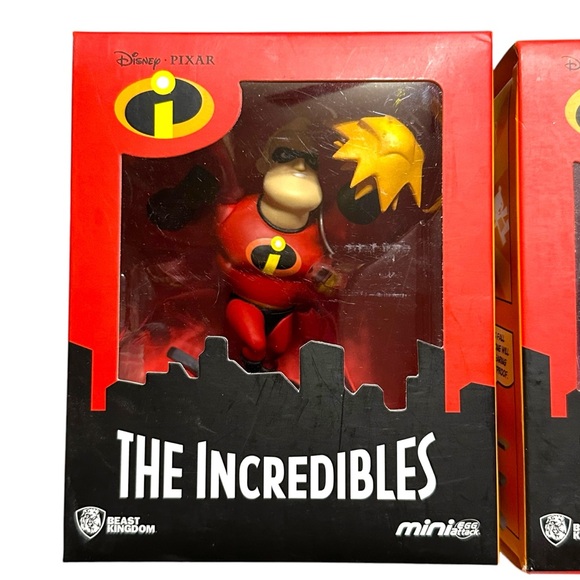 The Incredibles Beast Kingdom Elastigirl Mr. Incredible Mini Egg Attack Lot - Picture 2 of 12